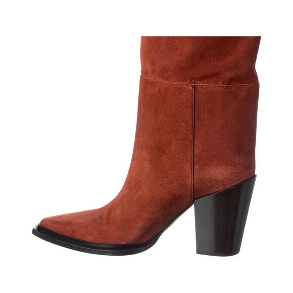 Jimmy Choo Cece 80 Suede Knee-High Boot, Brown - Picture 2 of 5